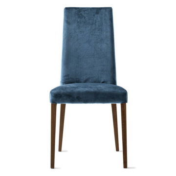 Calligaris Méditerranée Upholstered Chair with Wooden Legs | Quick Ship