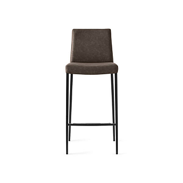 Calligaris Aida CS-2017 modern stool with padded seat and metal frame | Made to Order