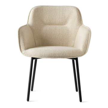 Calligaris Cocoon CS2076 Upholstered Armchair with Metal Legs | Made to Order