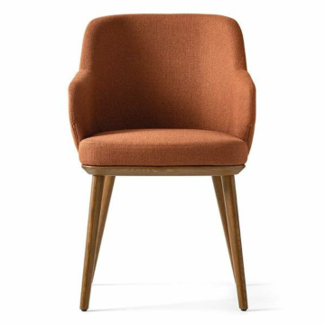 Calligaris Foyer CS-1889 Upholstered Armchair with Wooden Base | Quick Ship