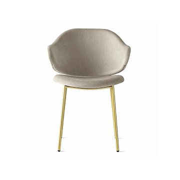 Calligaris Holly padded chair with a metal base | Made to Order