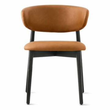 Calligaris Oleandro CS-2034 Upholstered Chair with Wooden Base | Quick Ship