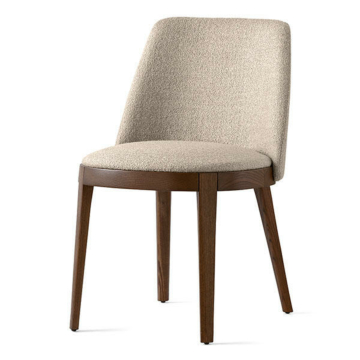 Calligaris Adèl CS2095 Upholstered Chair with Wooden Base | Special Order