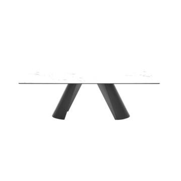 Calligaris Apian 4132-FR250 Modern dining table with rectangular top and metal base | Made to Order