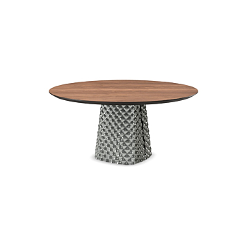 Atrium Wood Round Dining Table