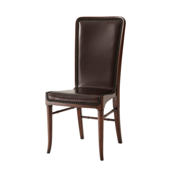 Theodore Alexander Leather Sling Dining Chair