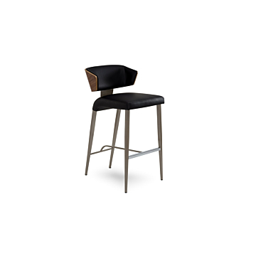 Elite Modern Costa Counter Stool with Wood Back