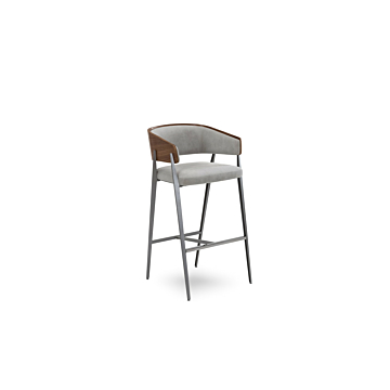 Elite Modern Aria Counter Stool with Wood Back