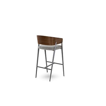 Elite Modern Aria Bar Stool with Wood Back