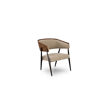 Elite Modern Aria Accent Chair with Wood Back