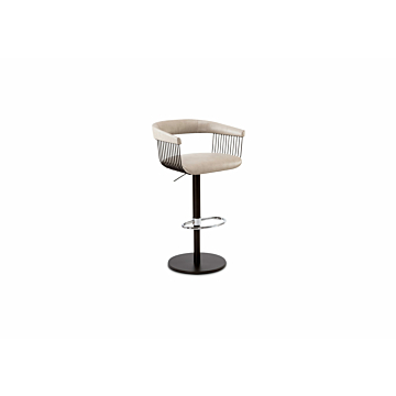 Elite Modern Gianna Swivel Bar Stool, Adjustable Height