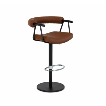 Elite Modern Bruso Adjustable Height Swivel Bar Stool