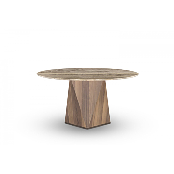 Stone International Diamond Round Dining Table