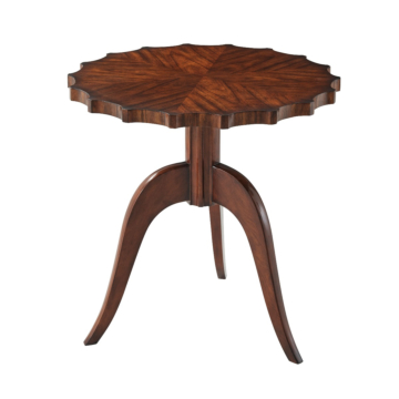 Theodore Alexander Modern Piecrust Accent Table