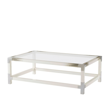 Theodore Alexander Cutting Edge(Longhorn White) Cocktail Table