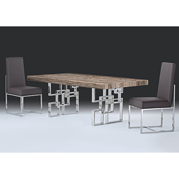 Stone International Windows Rectangular Dining Table