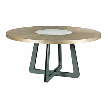 American Drew Ad Modern Synergy Concentric Round Dining Table Complete