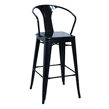 Chintaly Alfresco 8020 Bar Stool, Black, $138.82, Chintaly, Black