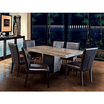 Stone International Espresso Dining Table