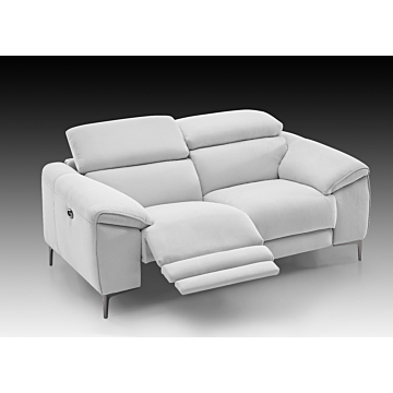 Lucca Fabric Loveseat with Power Recliners | Creative Furniture-Bisque Fabric HTL