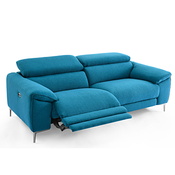 Lucca Fabric Sofa with Recliners | Creative Furniture-Turquois Fabric HTL