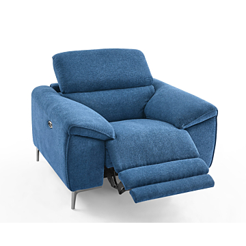 Lucca Fabric Armchair with Recliner | Creative Furniture-Cerulean Fabric HTL