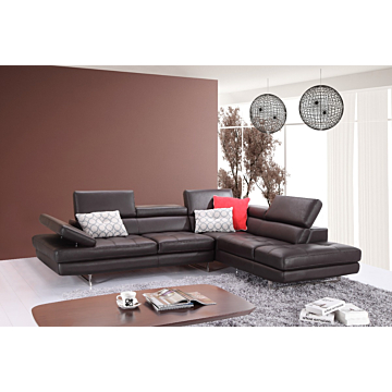 A761 Italian Leather Sectional