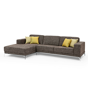 Creative Furniture Agata Sectional Sofa, Gray-Brown