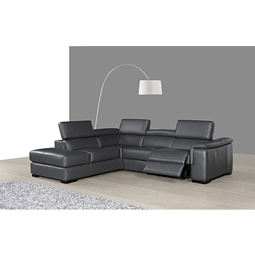 Agata Leather Sectional Recliner by J&M Furniture, $5,999.00, J & M Furniture, Dark Grey