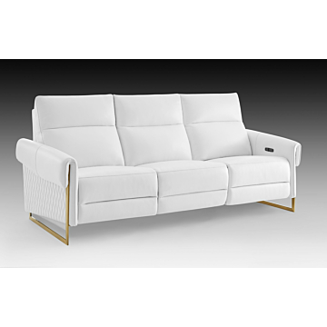 Alice Sofa with Two Recliners | Creative Furniture-White