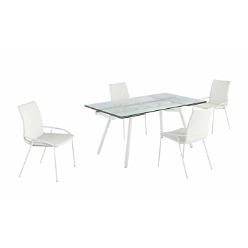 Chintaly Alicia 5-Piece Contemporary  Dining Room Set