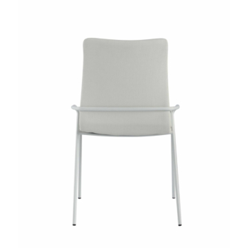 Chintaly Contemporary White Upholstered Side Chair - 4 Per Box