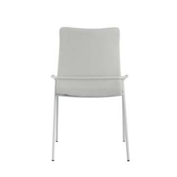 Chintaly Alicia Contemporary White Upholstered Side Chair
