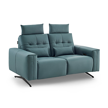 Amalfi Loveseat with Two Recliners | Creative Furniture-Green