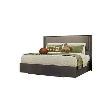 Amy King Bed with Lights & Upholstered Headboard | ALF (+) DA FRE