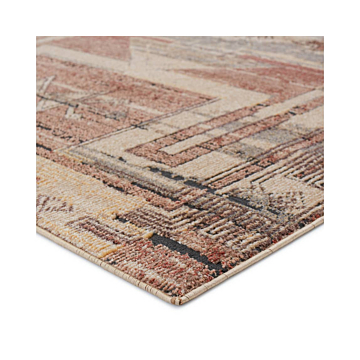 Vibe by Jaipur Living Ankita Tribal Red Beige Area Rug