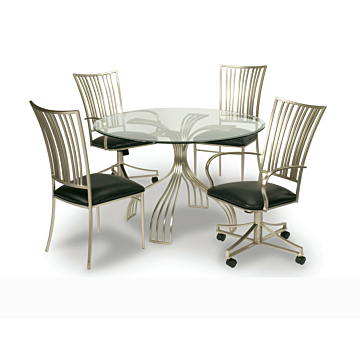 Chintaly Ashtyn Round Dining Table, $585.64, Chintaly, Transparent