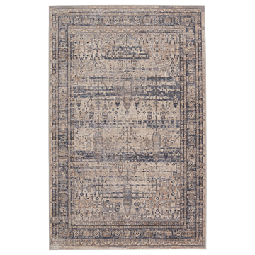 Vibe by Jaipur Living Tristdan Medallion Tan Blue Area Rug