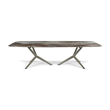 Atlantis Crystalart Dining Table with Rounded Corners