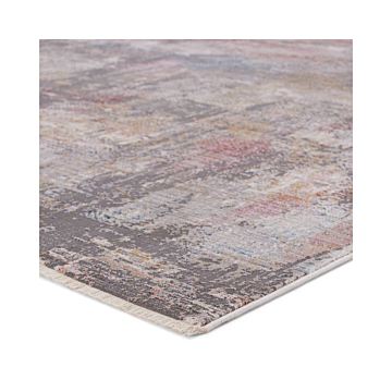 Vibe by Jaipur Living Jonet Abstract Dark Gray Multicolor Area Rug