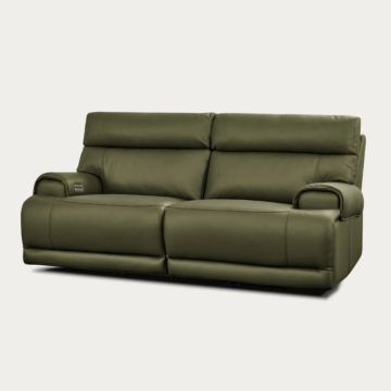 Baron Leather Loveseat with Recliners | Creative Furniture