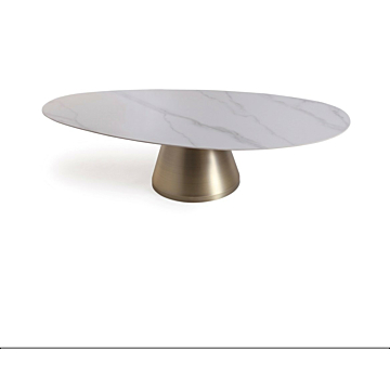 Bell Coffee Table, Brass | Creative Furniture