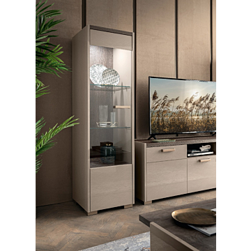 Belpasso 1-Door Curio, Left | Delivery lead time 20 Weeks