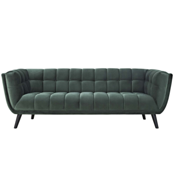 Modway Bestow Performance Velvet Sofa-Green