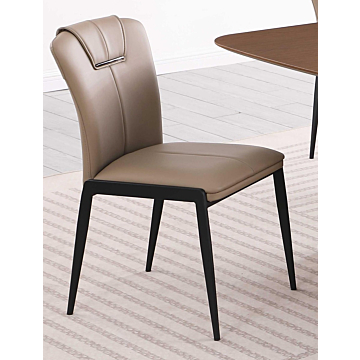 Chintaly Contemporary Side Chair w/ Steel Legs - 2 Per Box