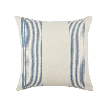 Jaipur Living Parque Indoor/ Outdoor Striped Poly Fill Pillow 20 inch-Blue