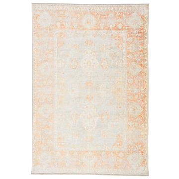 Jaipur Living Patrin Oriental Orange/ Light Gray Area Rug