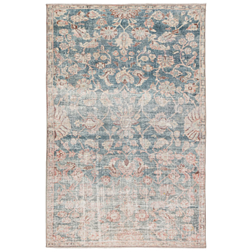 Jaipur Living Bardia Oriental Dark Teal/ Rust Area Rug