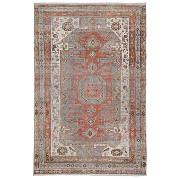 Jaipur Living Palazza Medallion Gray/ Orange Area Rug