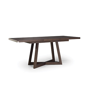 Cortex Brish Wood Top Dining Table With Extension